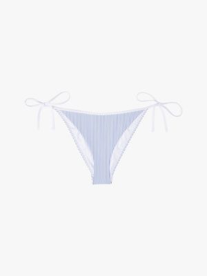 multi ribbed texture side tie bikini bottoms for women tommy hilfiger