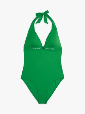 costume intero original con laccetti verde da donne tommy hilfiger