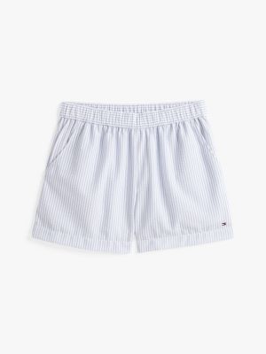 multi strukturierte seersucker-shorts für damen - tommy hilfiger