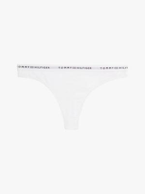 white repeat logo waistband thong for women tommy hilfiger