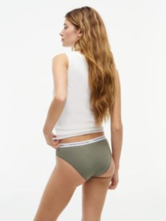 Logo Waistband Briefs — Green 4