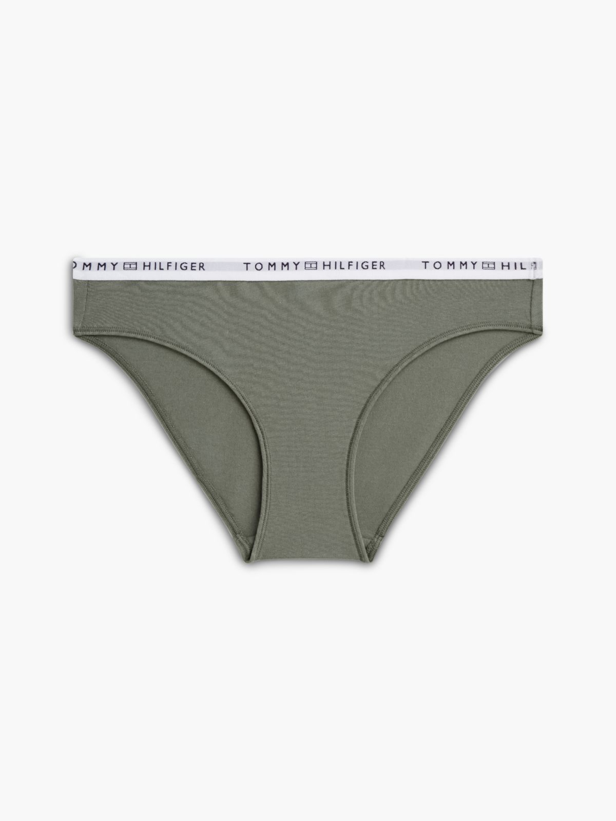 Logo Waistband Briefs — Green