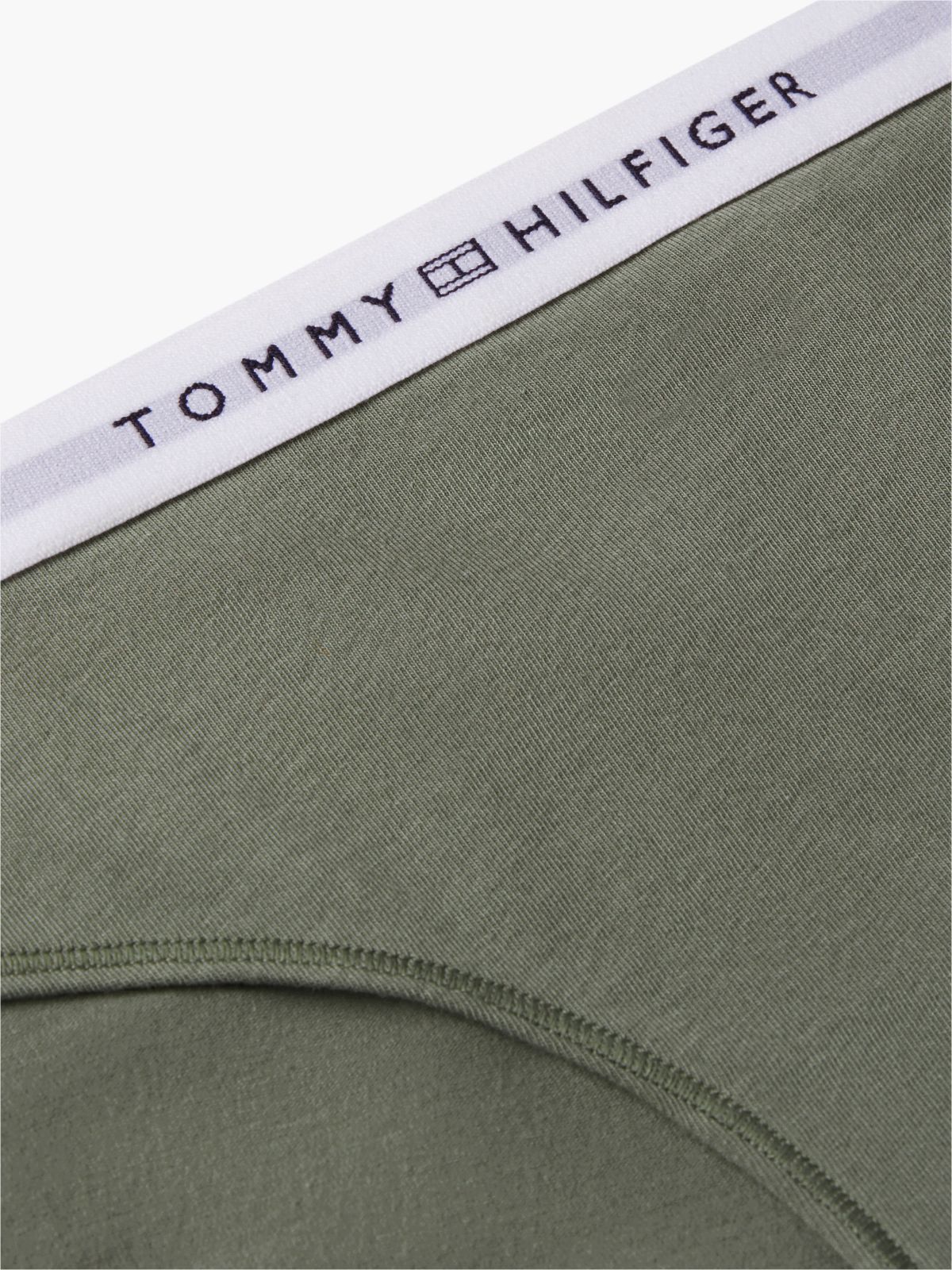 Logo Waistband Briefs — Green