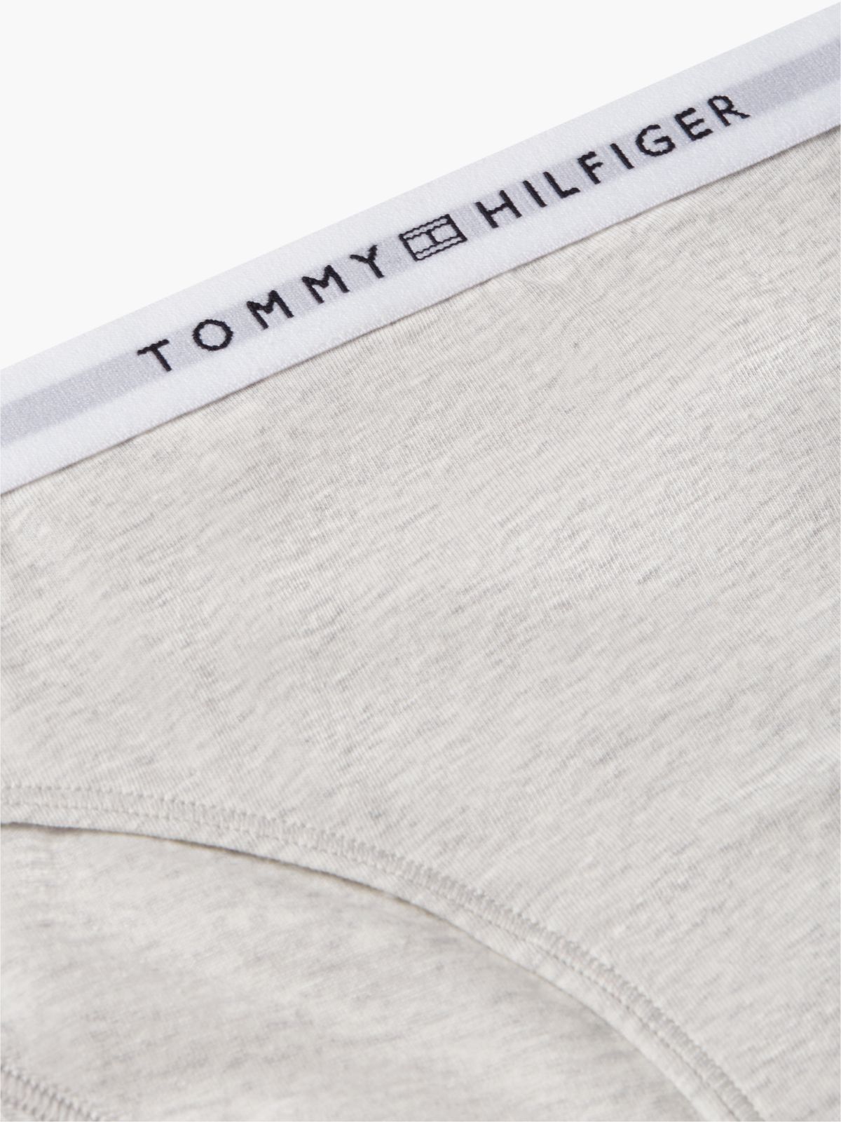 Logo Waistband Briefs — Grey