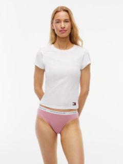 Logo Waistband Briefs — Pink 1