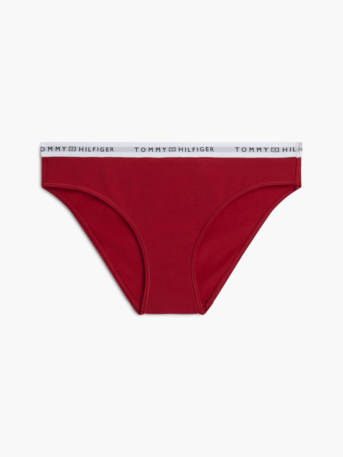 Logo Waistband Briefs — Red