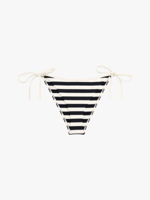 meerdere kleuren getextureerd bikinibroekje met strikbandjes voor dames - tommy hilfiger