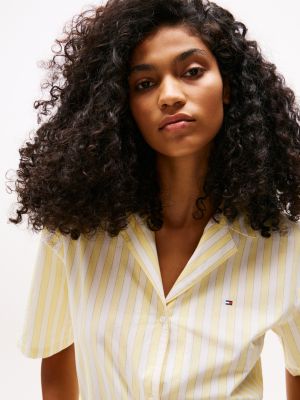 chemise de pyjama à manches courtes plusieurs couleurs pour femmes tommy hilfiger