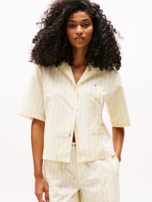 chemise de pyjama à manches courtes plusieurs couleurs pour femmes tommy hilfiger