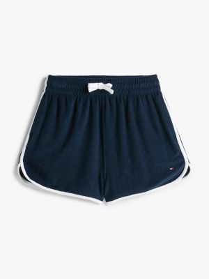 blue contrast trim shorts for women tommy hilfiger