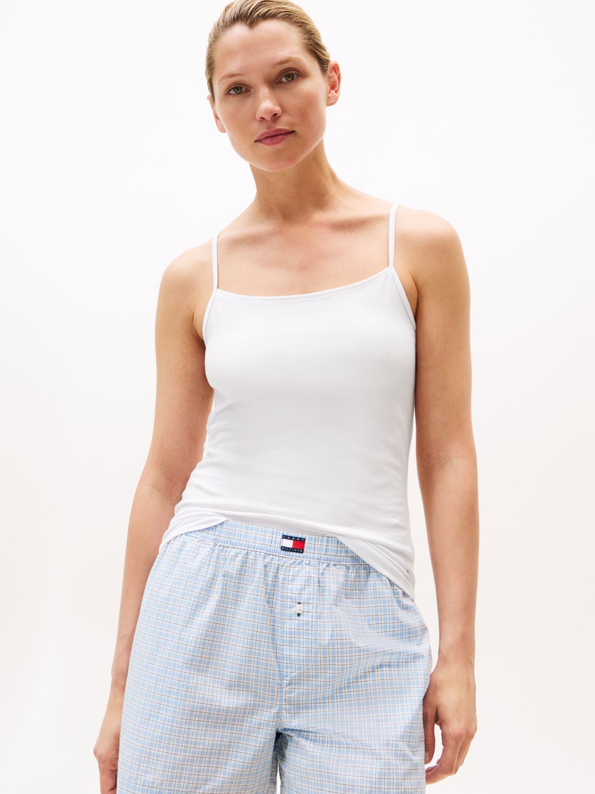 2-Pack Hilfiger Flag Camis — Grey