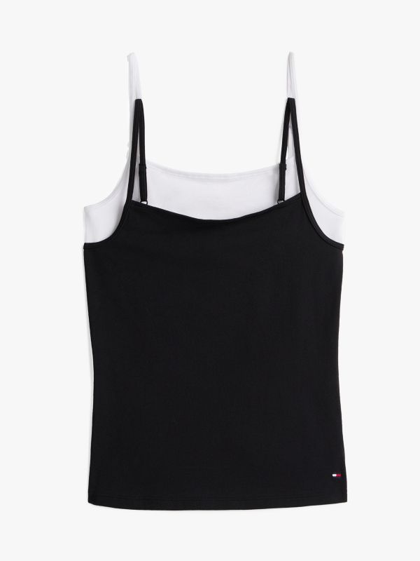 2-Pack Hilfiger Flag Camis — Grey
