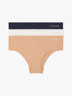 multi 3er-pack hipster-slips mit logo für damen - tommy hilfiger