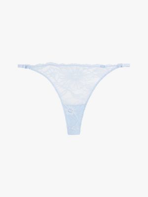 tanga à dentelle bleu pour femmes tommy hilfiger