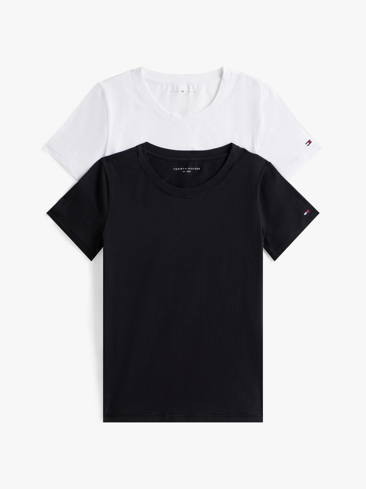 2-Pack Hilfiger Flag Lounge T-Shirts — Grey