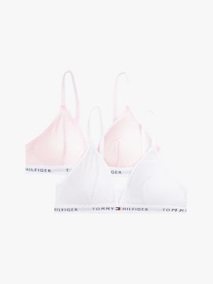 lot de 2 bralettes triangle plusieurs couleurs pour femmes tommy hilfiger