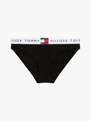 black heritage waistband logo briefs for women tommy hilfiger