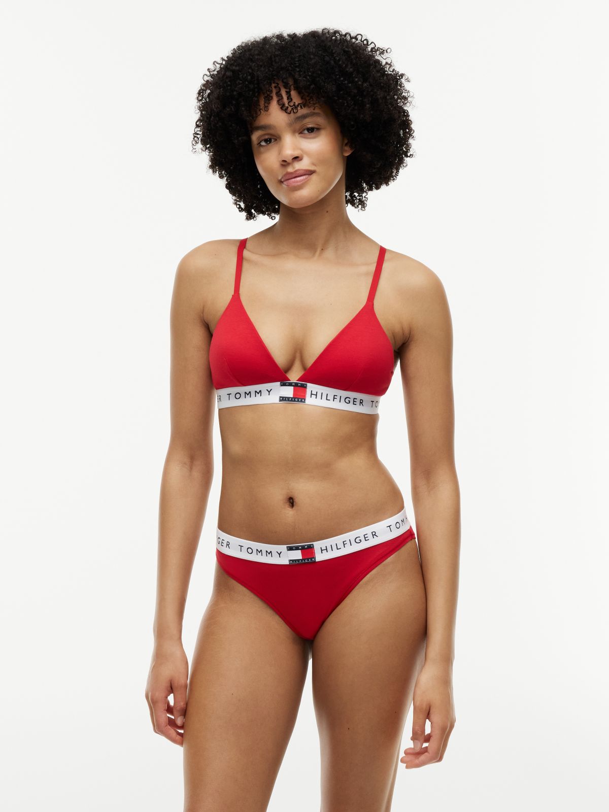 Heritage Tonal Logo Waistband Briefs — Red