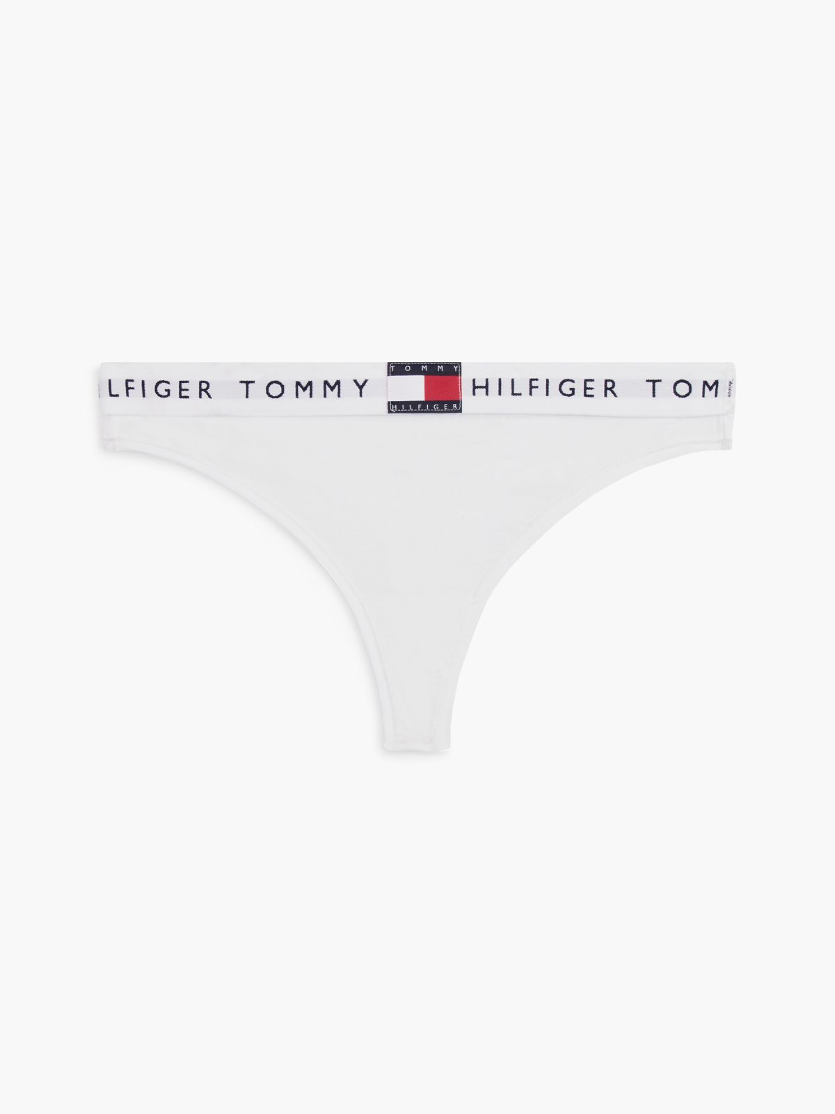 Heritage Logo Thong — White