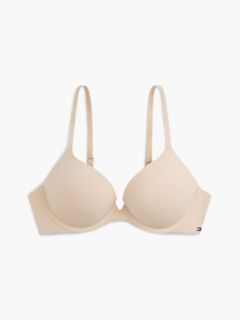 Essential Tonal Logo Microfibre Push-Up Bra — Pink 5