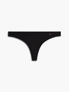 Essential Flag Embroidery Microfibre Thong — Black 5