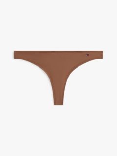 Essential Flag Embroidery Microfibre Thong — Brown 5