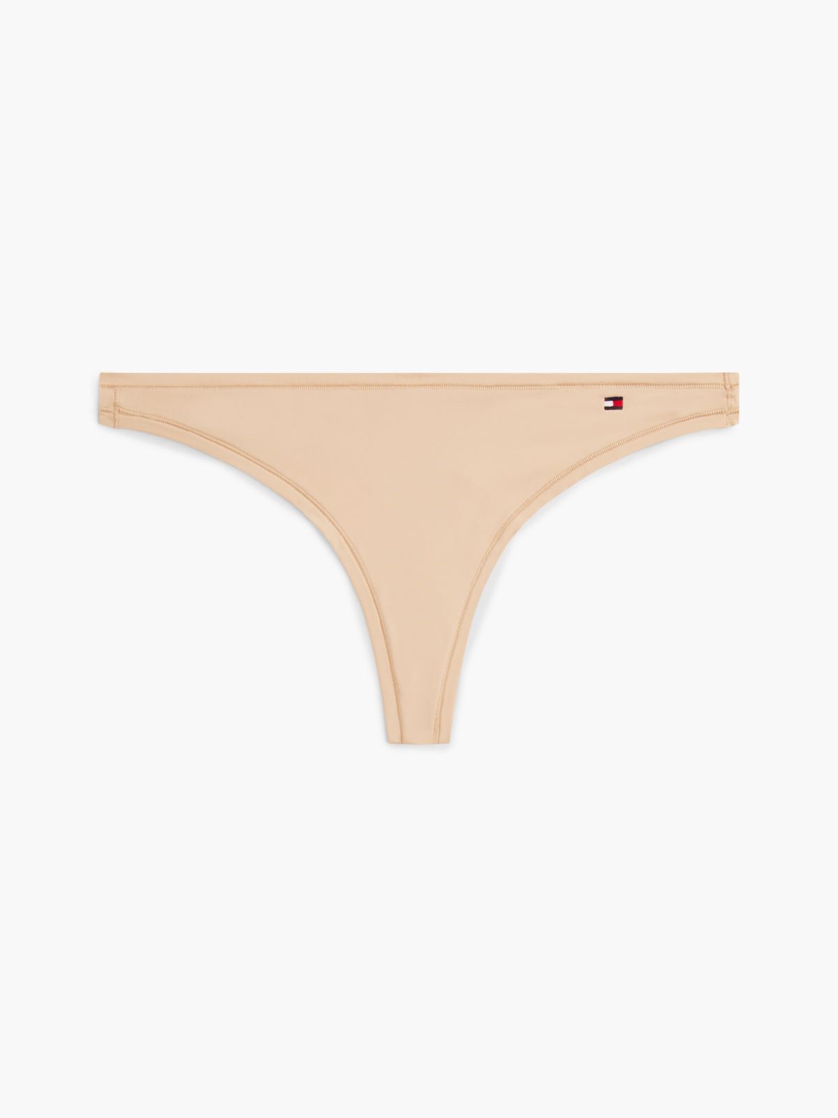 Essential Flag Embroidery Microfibre Thong — Pink