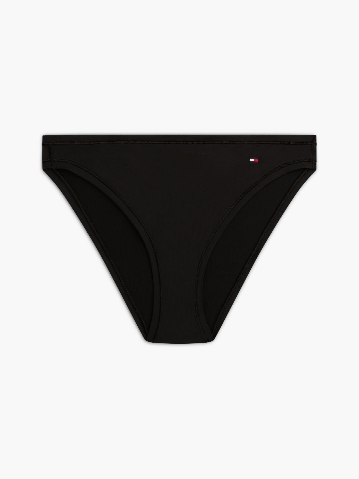 Essential Flag Embroidery Microfibre Briefs — Black
