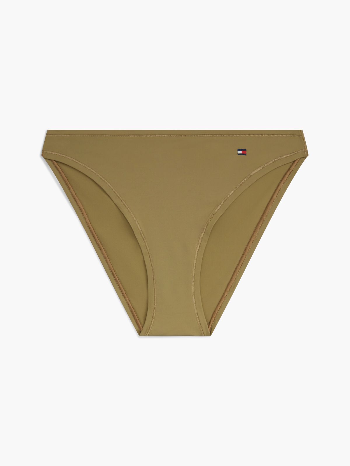 Essential Flag Embroidery Microfibre Briefs — Brown