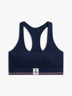 TH Crest Racerback Ribbed Bralette — Blue 5