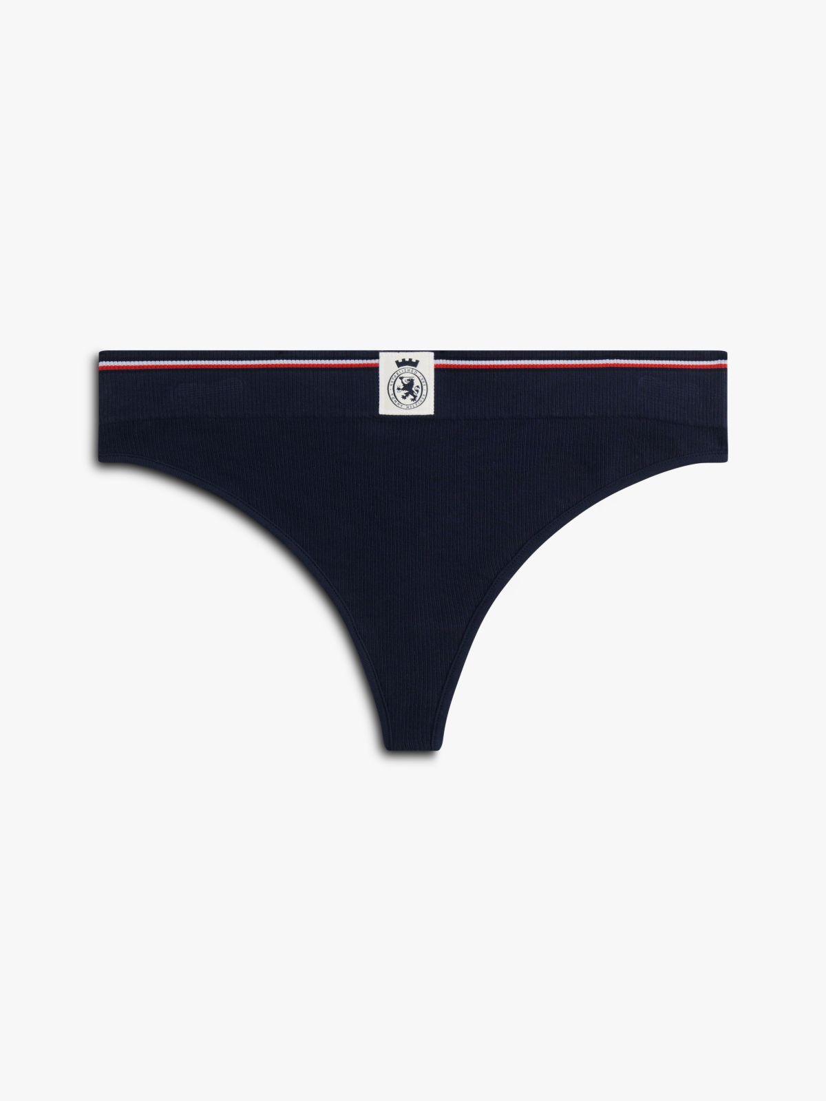TH Crest Ribbed Thong — Blue