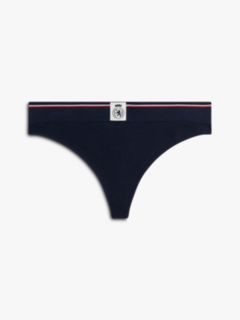 TH Crest Ribbed Thong — Blue 5