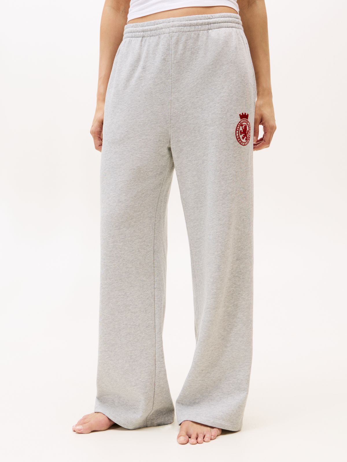 TH Crest Wide Leg Joggers — Grey