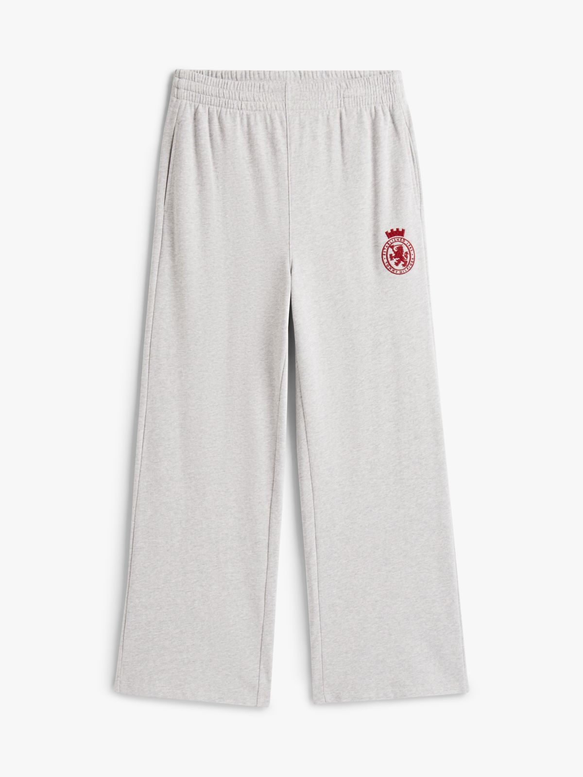 TH Crest Wide Leg Joggers — Grey