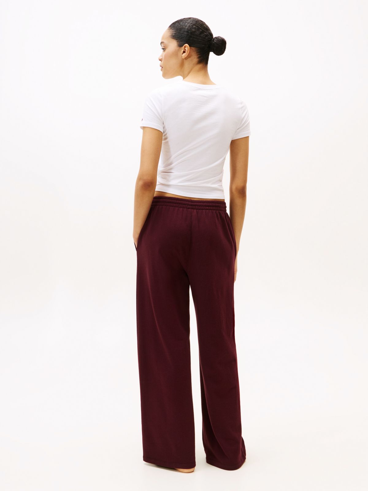 TH Crest Wide Leg Joggers — Brown
