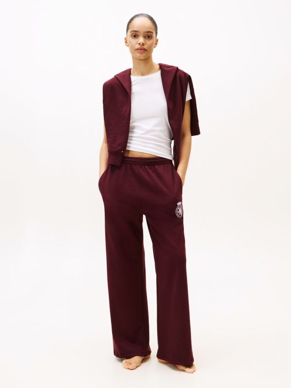 TH Crest Wide Leg Joggers — Brown