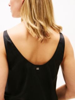 Silk Blend Cami Pyjama Set — Black 2