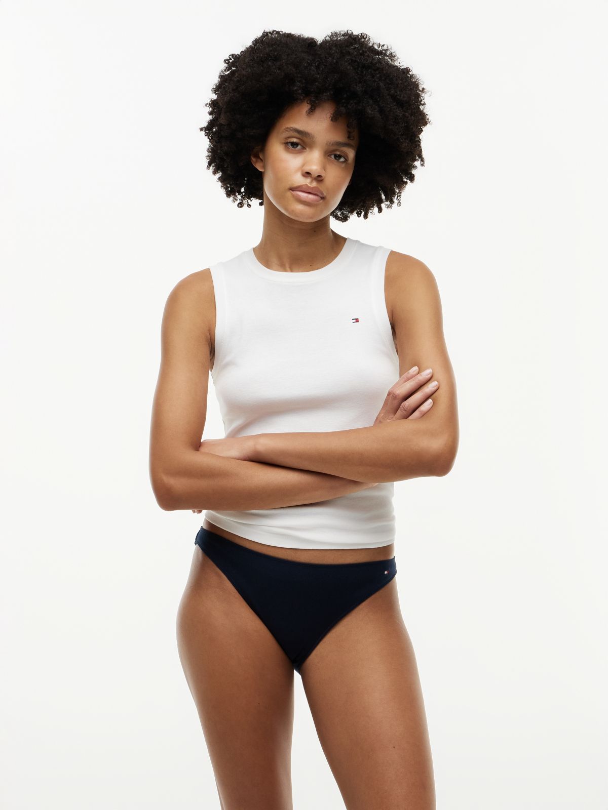 3-Pack Hilfiger Flag Briefs — Brown