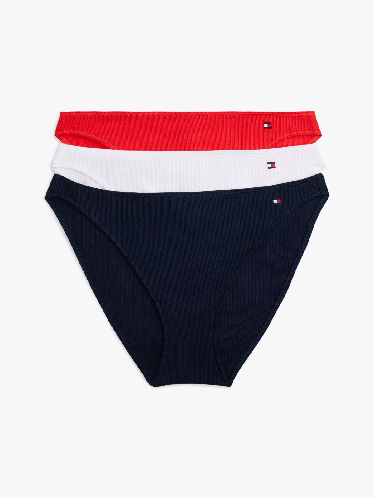 3-Pack Hilfiger Flag Briefs — Brown