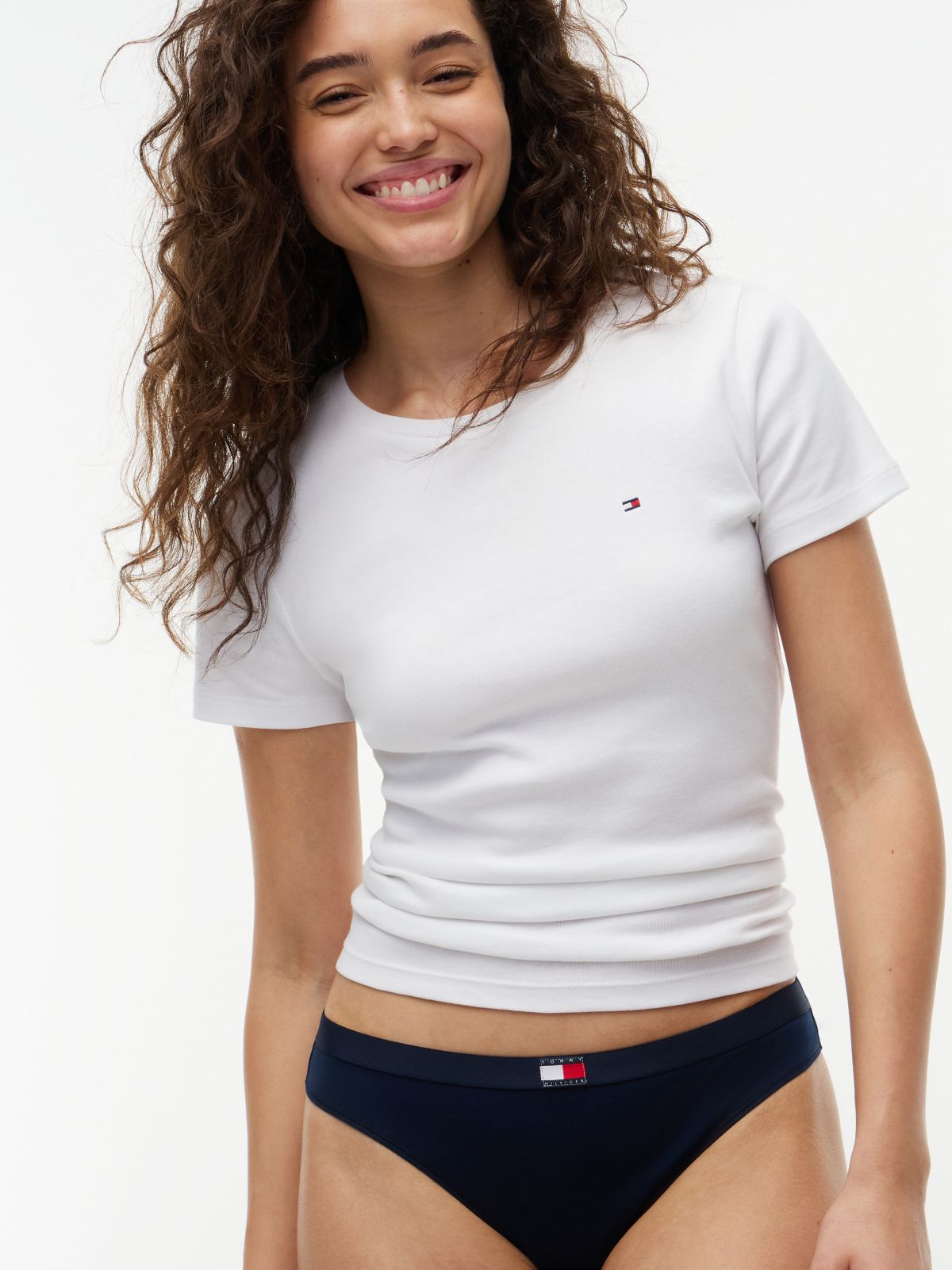 3-Pack Heritage Logo Thongs — White