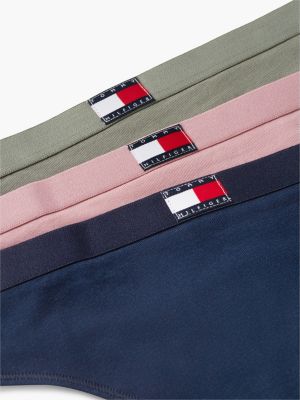 lot de 3 strings heritage à logo blanc pour femmes tommy hilfiger