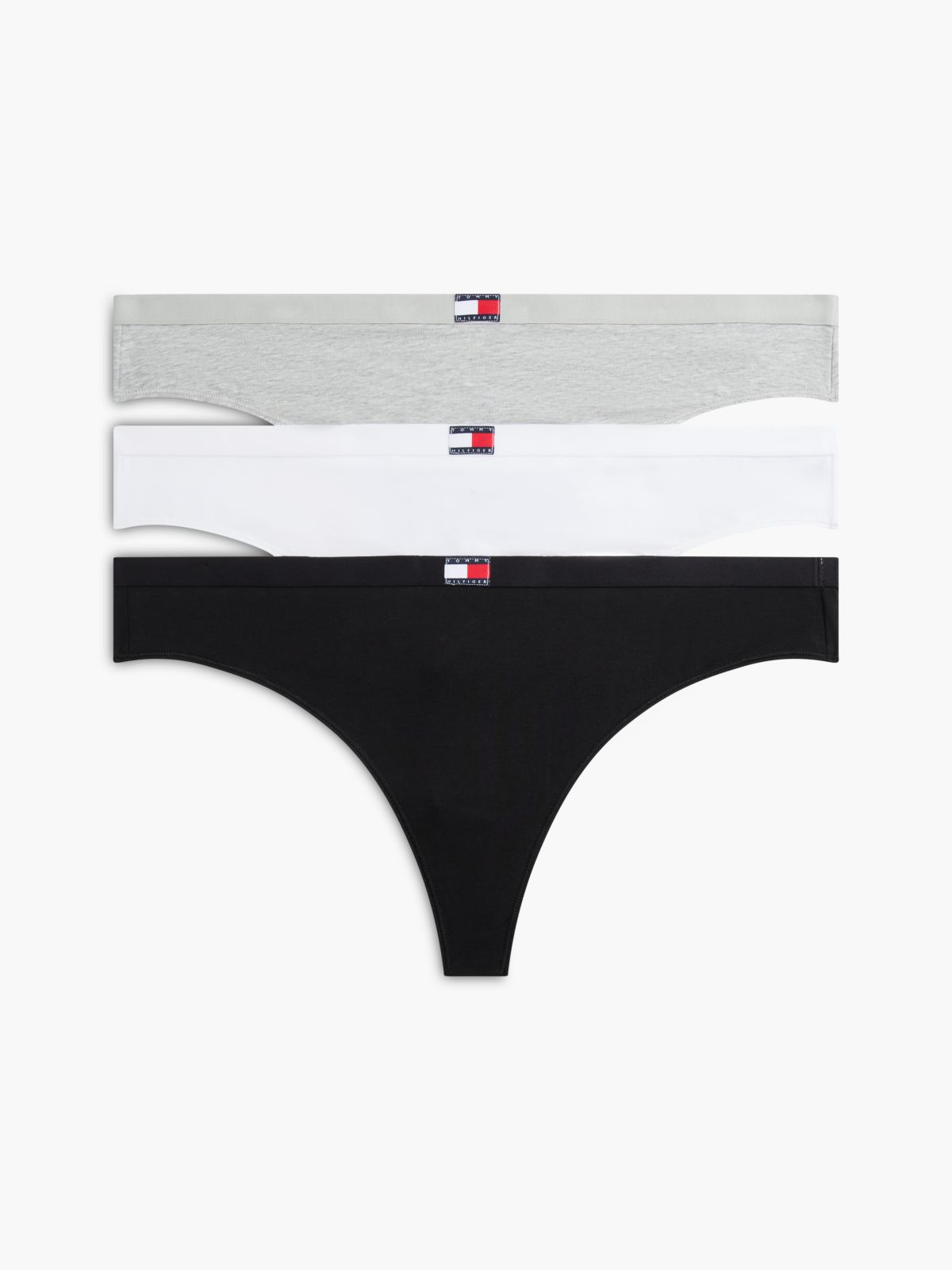 3-Pack Heritage Logo Thongs — White
