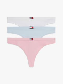 3-Pack Heritage Logo Thongs — Pink 1