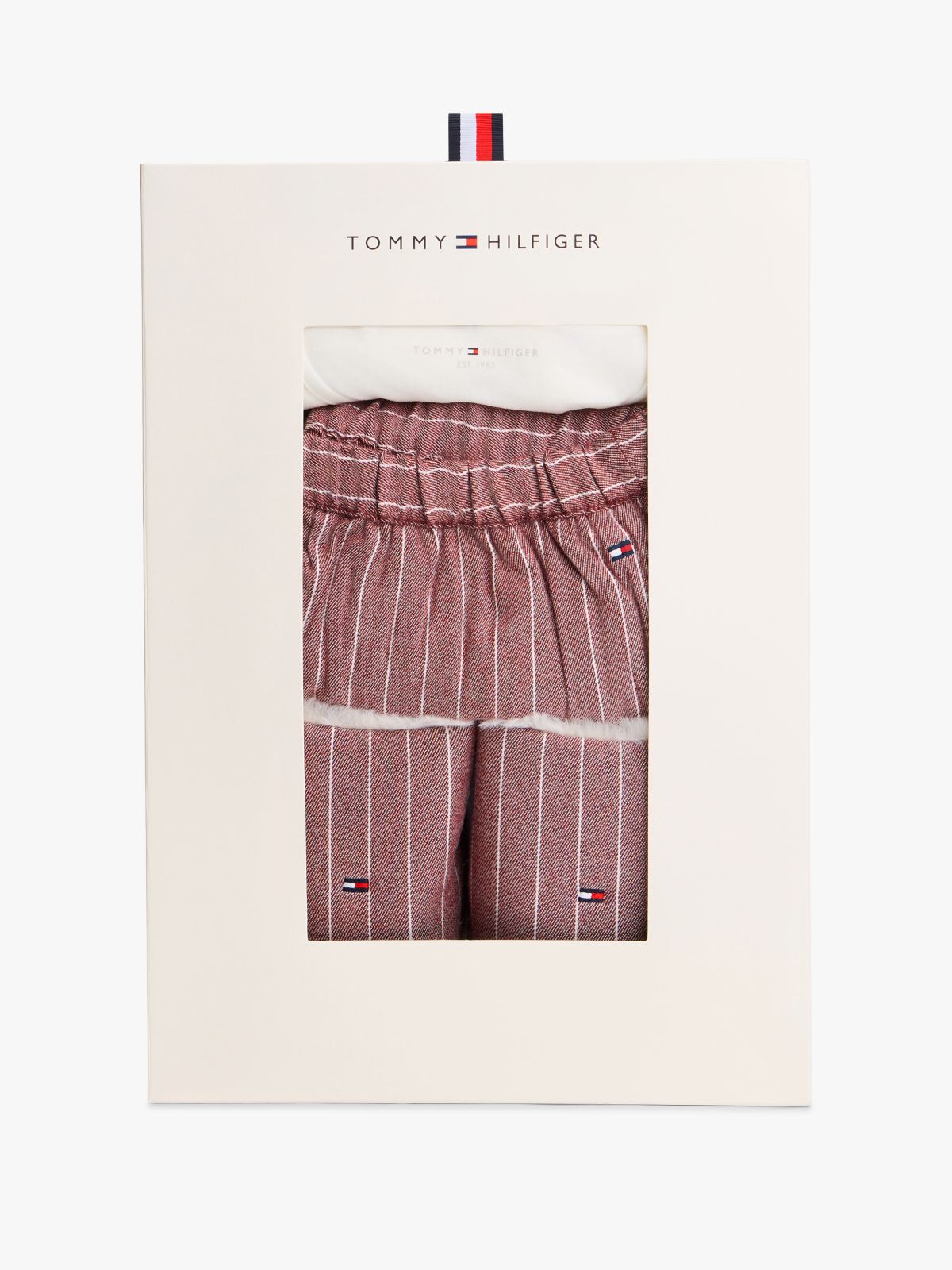 Essential Flannel Pyjamas And Slippers Gift Set — Multi