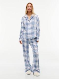 Essential Flannel Pyjamas And Slippers Gift Set — Blue 1