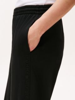 Essential Logo Wide Leg Lounge Trousers — Black 3
