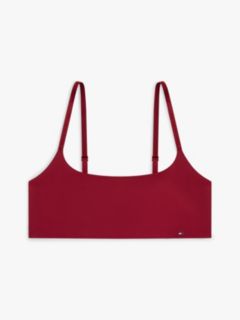 Essential Tonal Logo Unpadded Bralette — Red 5