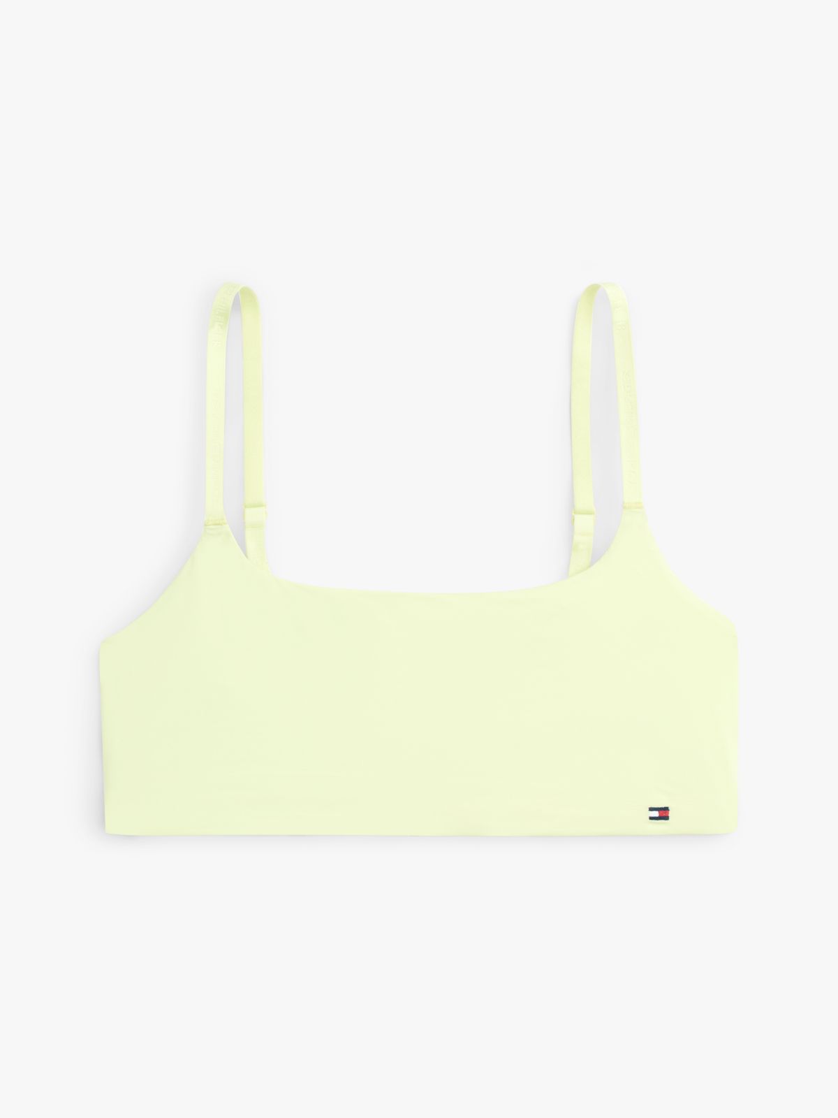 Essential Tonal Logo Unpadded Bralette — Yellow