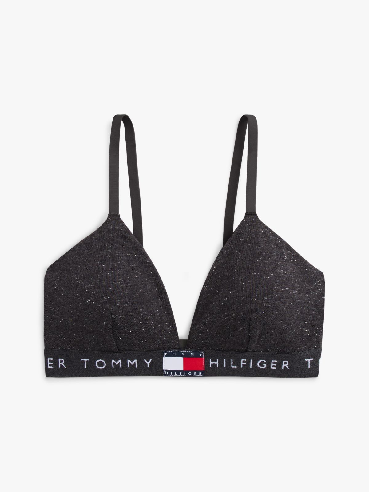 Heritage Logo Triangle Bra — Grey