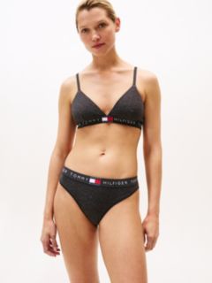 Heritage Logo Triangle Bra — Grey 1